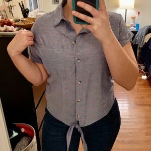 Lightweight chambray shirt